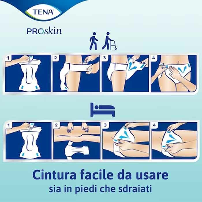 Pannolone per incontinenza tena flex super large 30 pezzi