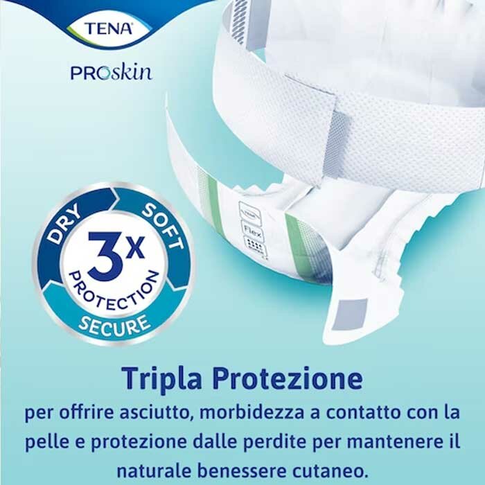 Pannolone per incontinenza tena flex super large 30 pezzi