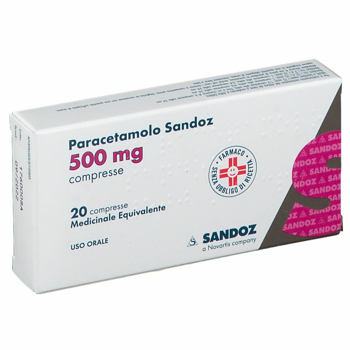 Paracetamolo 500 mg sandoz 20 compresse
