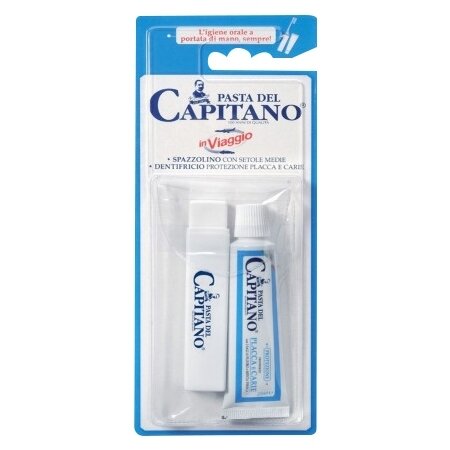 Pasta capitano spazzolino + dentifricio 25 ml kit viaggio