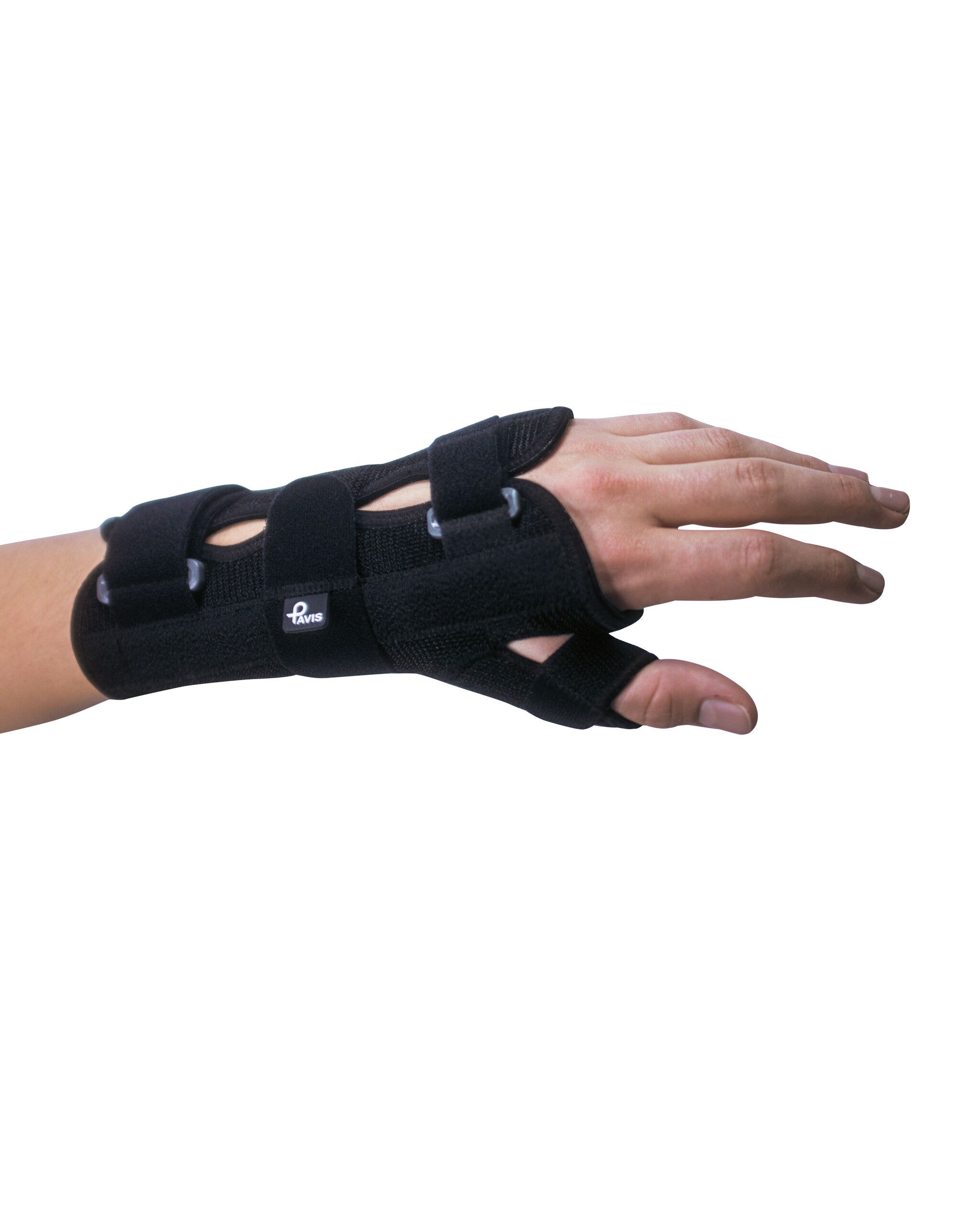 Pavis p-fix + polsiera steccata con supporto pollicecolore nero taglia s cod. 134