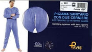 Pavis wellness 992 pigiama uomo doppia cerniera azzurro l