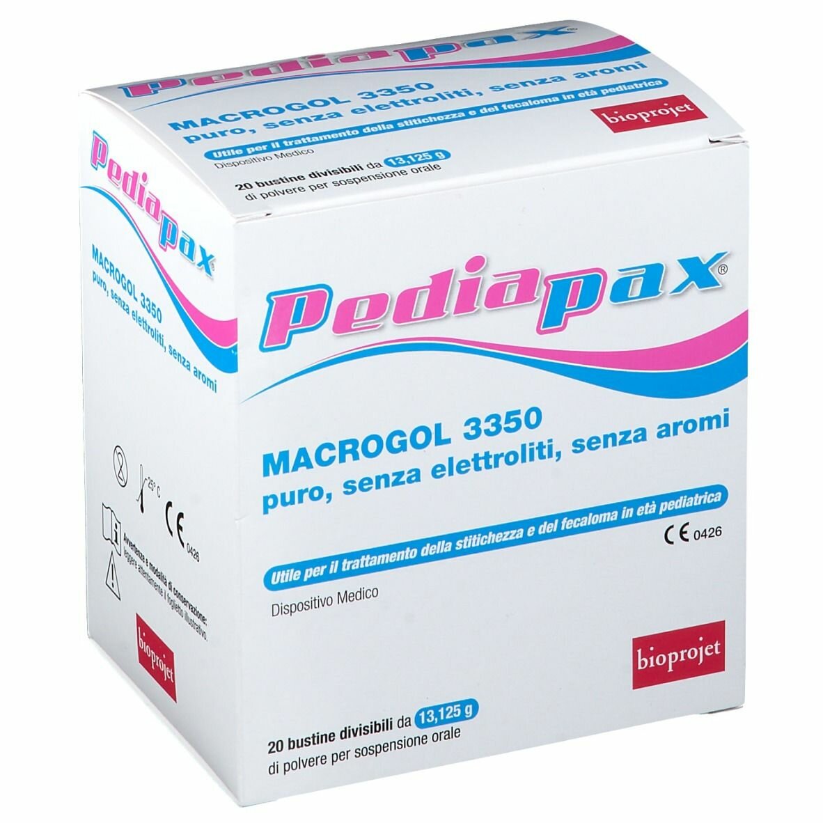 Pediapax Polvere Lassativa per Bambini 20 bustine
