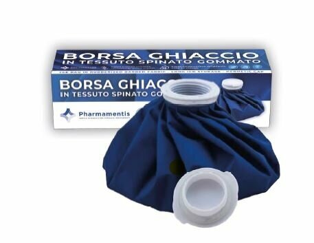 Pharmamentis borsa ghiaccio 28cm in tessuto spinato gommato