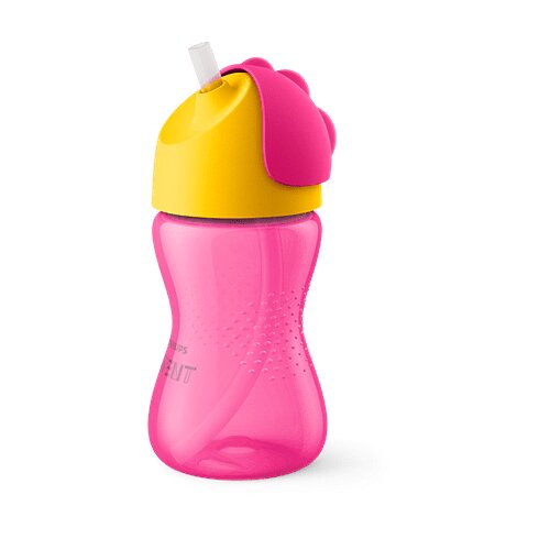 Philips tazza colorata con cannuccia femmina 300 ml