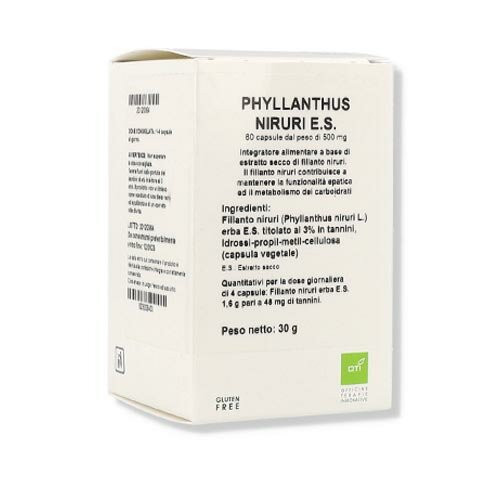 Phyllanthus Niruri Funzionalità Epatica e Metabolica 60 Capsule