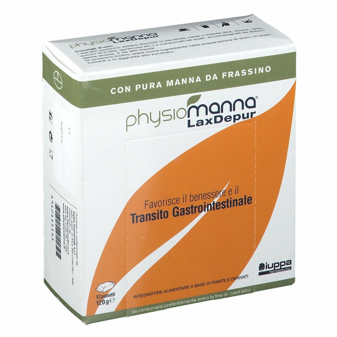 Physiomanna lax depur mannite 12 pezzi