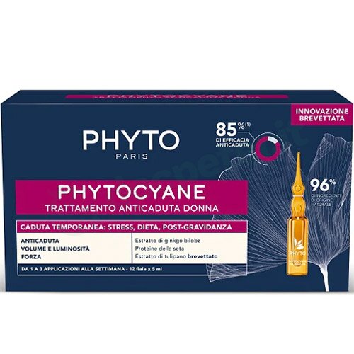 Phyto Phytocyane Fiale Donna Caduta Temporanea 12x5ml