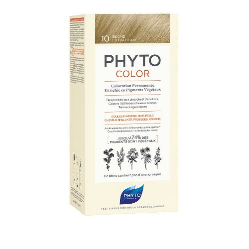 Phytocolor 10 Biondo Chiarissimo Extra Kit Colore Permanente 