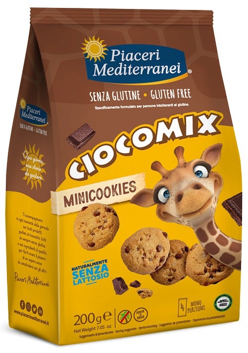 Piaceri mediterranei ciocomix mini cookies 4 monoporzioni da 50 g