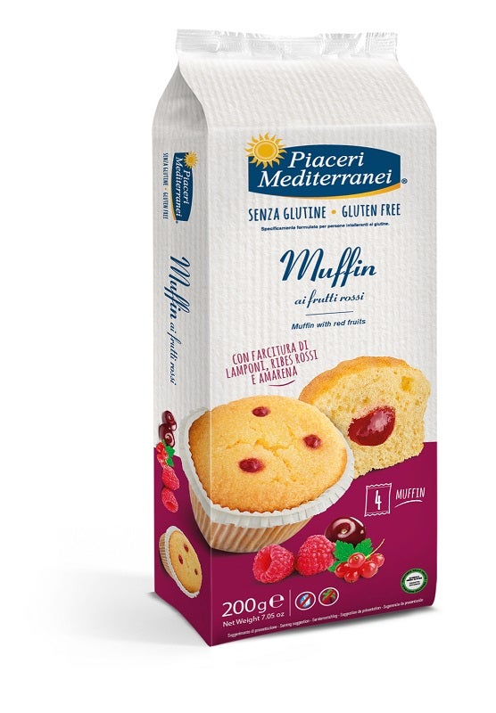 Piaceri mediterranei muffin frutti rossi 200 g