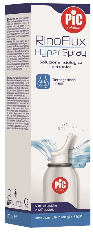 Pic rinoflux hyper soluzione salina ipertonica spray 100ml