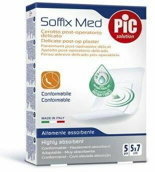 Pic soffix med cerotto antibatterico tnt 7 x 5 cm 5 pezzi