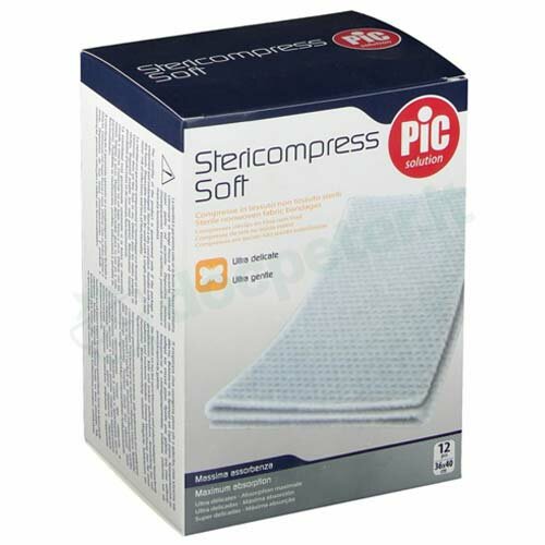 Pic StericOmpress Soft Tessuto Non Tessuto  36x40 cm 12 Garze