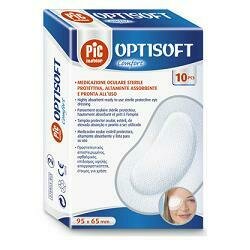 Pic tampone oculare adesivo in tessuto non tessuto sterile 10 pezzi