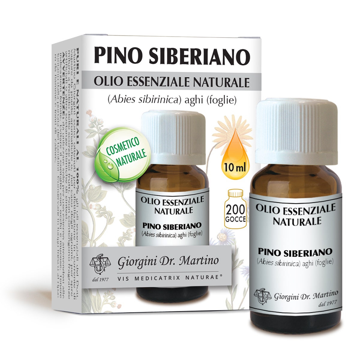 Pino siberiano olio essenziale naturale 10 ml