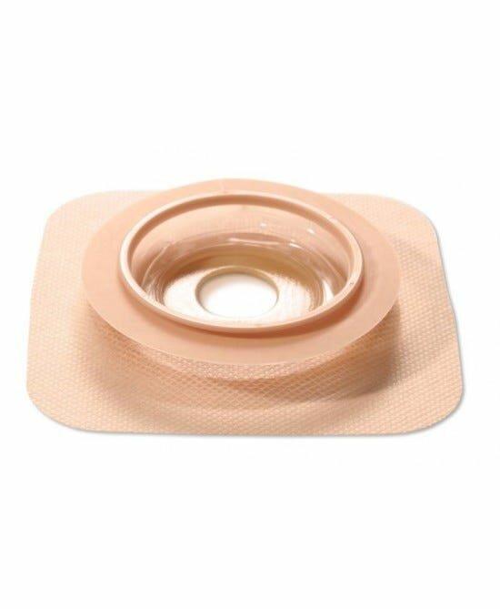 Placca convessa natura+ pretagliata 28 mm flangia 45 mm durahesive e cerotto microporoso 5 pezzi