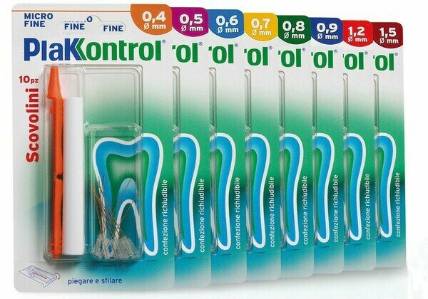 Plakkontrol minigrip scovolino 0,5 mm 10 pezzi