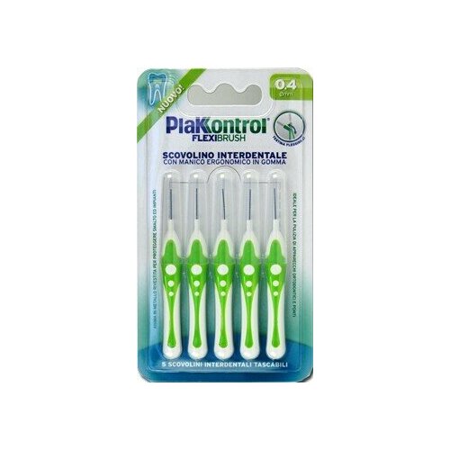 Plakkontrol scovolino interdentale flexi brush04 blister 5 pezzi
