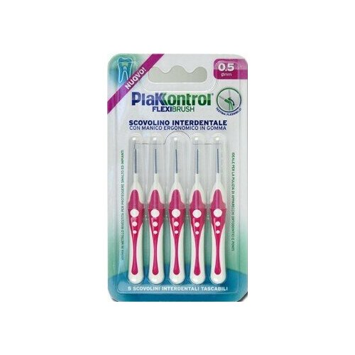 Plakkontrol scovolino interdentale flexi brush05 blister 5 pezzi