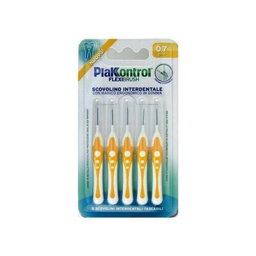 Plakkontrol scovolino interdentale flexi brush07 blister 5 pezzi