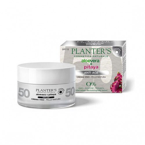 Planter's crema viso giorno aloe+pitaya pelli mature 50 ml