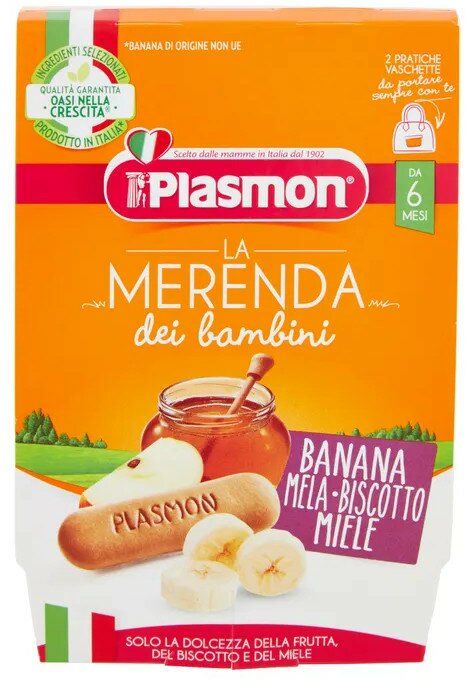 Plasmon ban mela biscotti miele 2 x 120 g