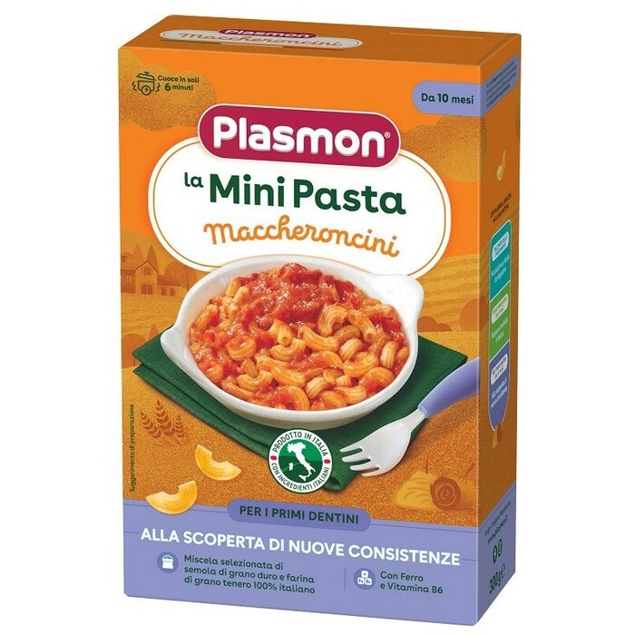 Plasmon la mini pasta maccheroncini 300g 10 mesi+