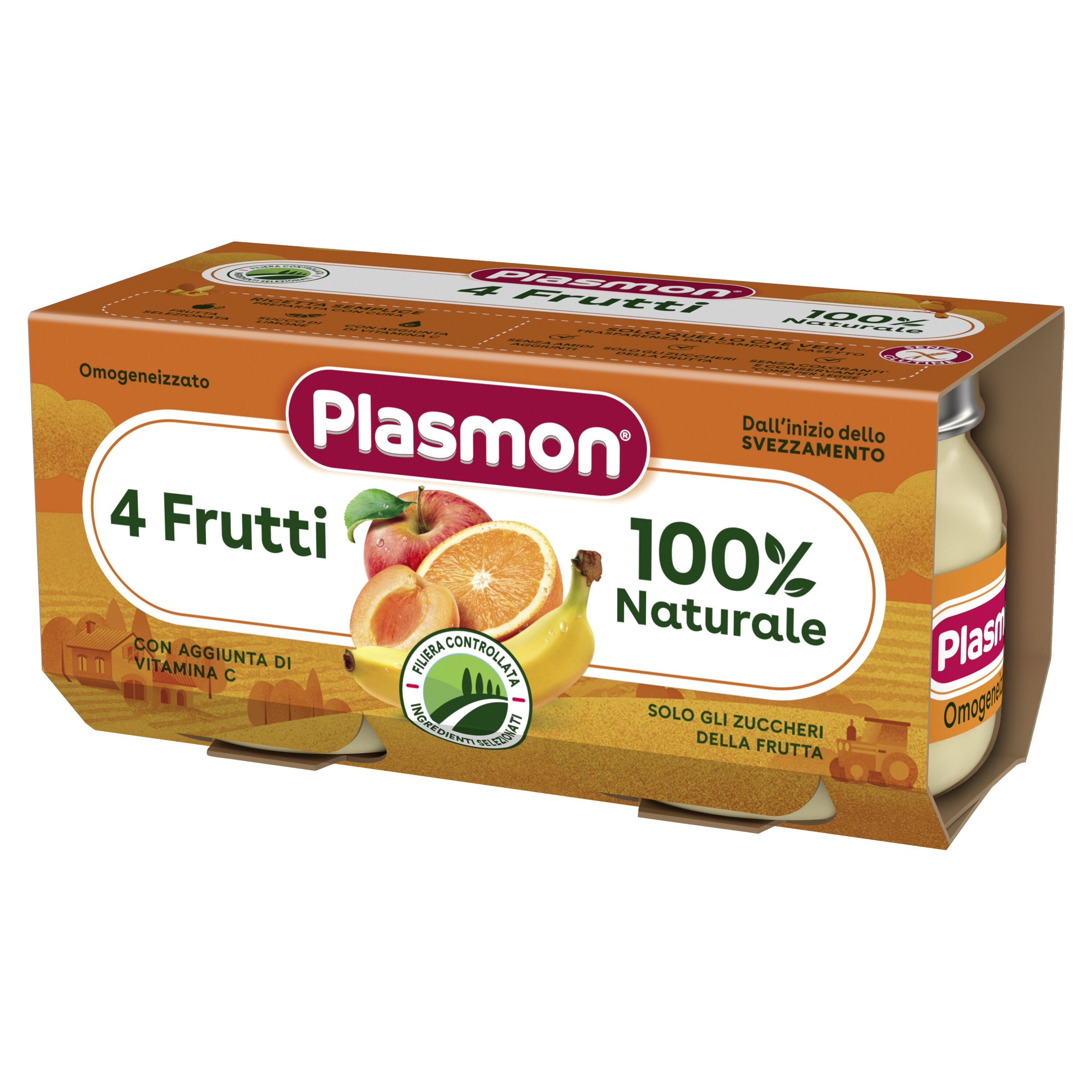 Plasmon omogeneizzato 4 frutti 2 x 80 g