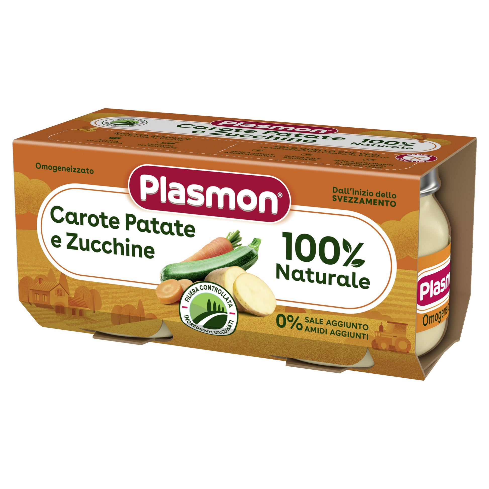 Plasmon omogeneizzato carote patate zucchine 2x80g