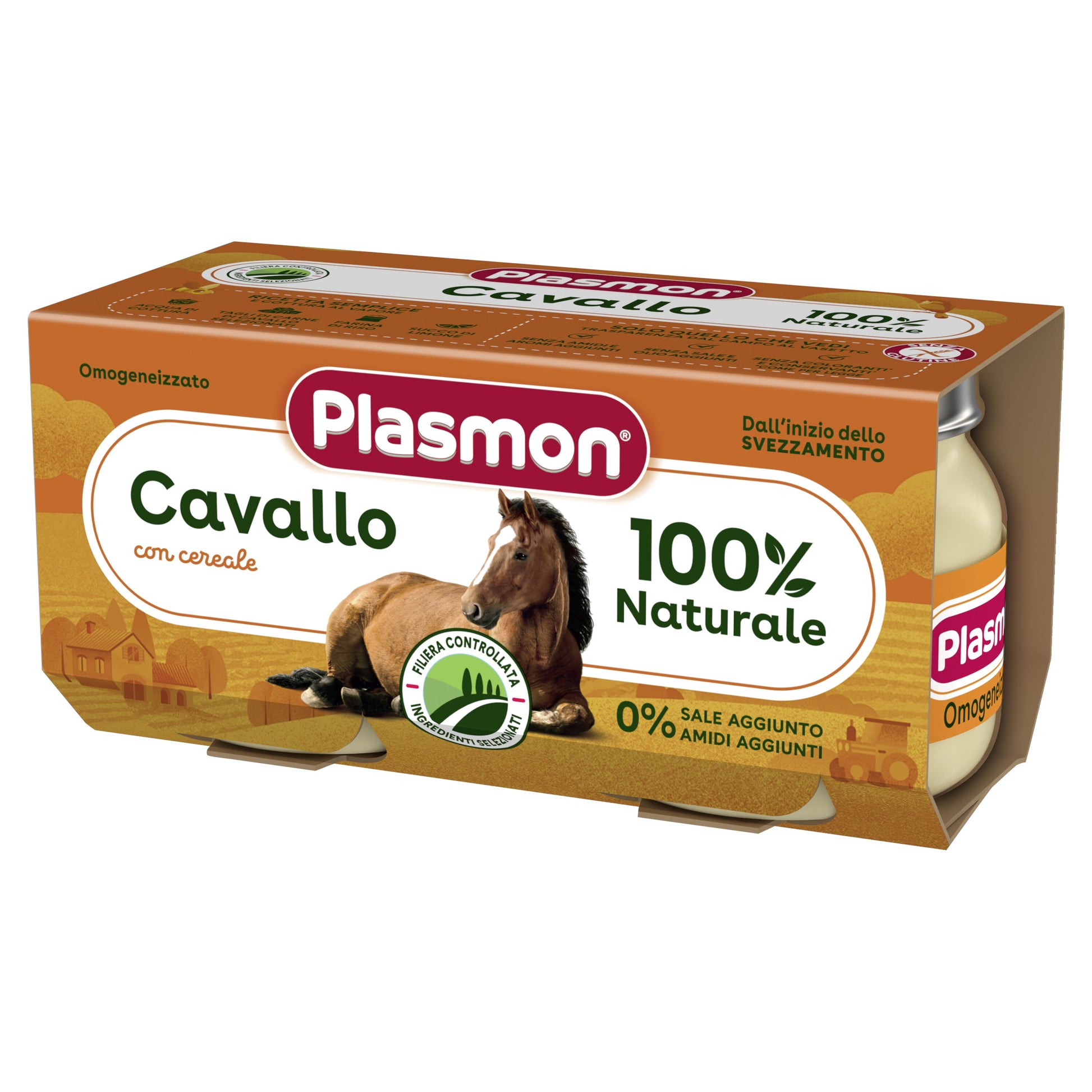 Plasmon omogeneizzato cavallo 80 g x 2 pezzi
