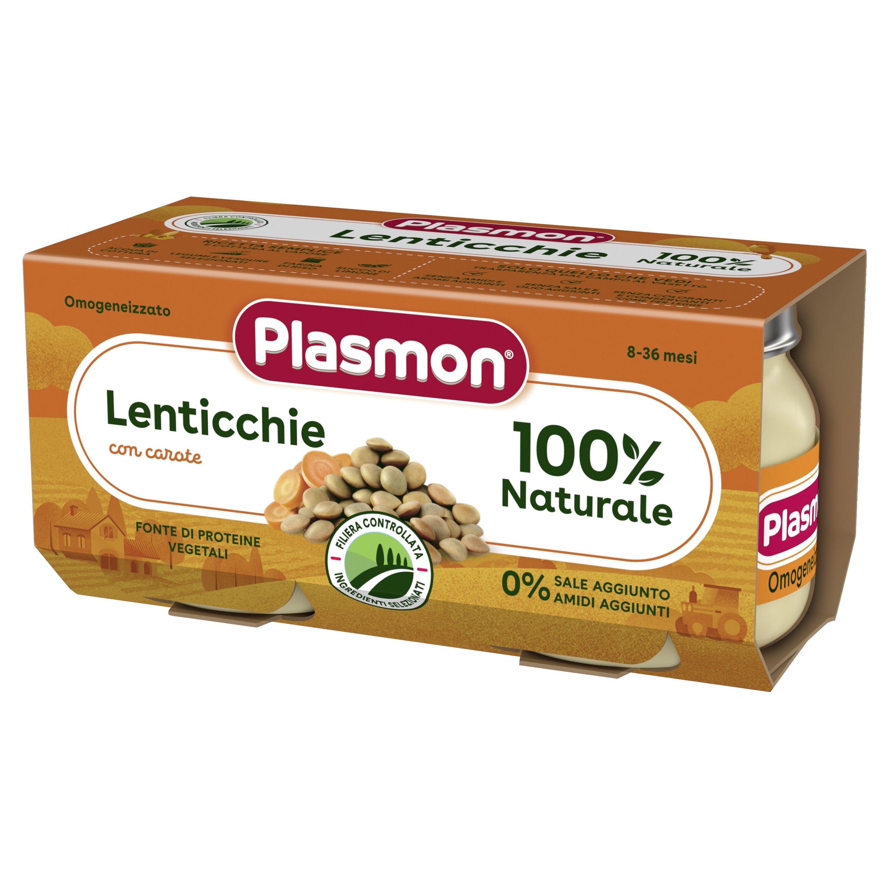 Plasmon omogeneizzato lenticchie 2 x 80 g