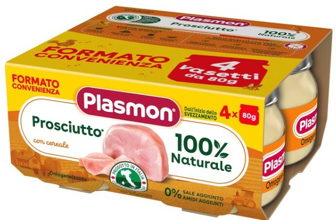 Plasmon omogeneizzato prosciutto cotto 4 x 80 g