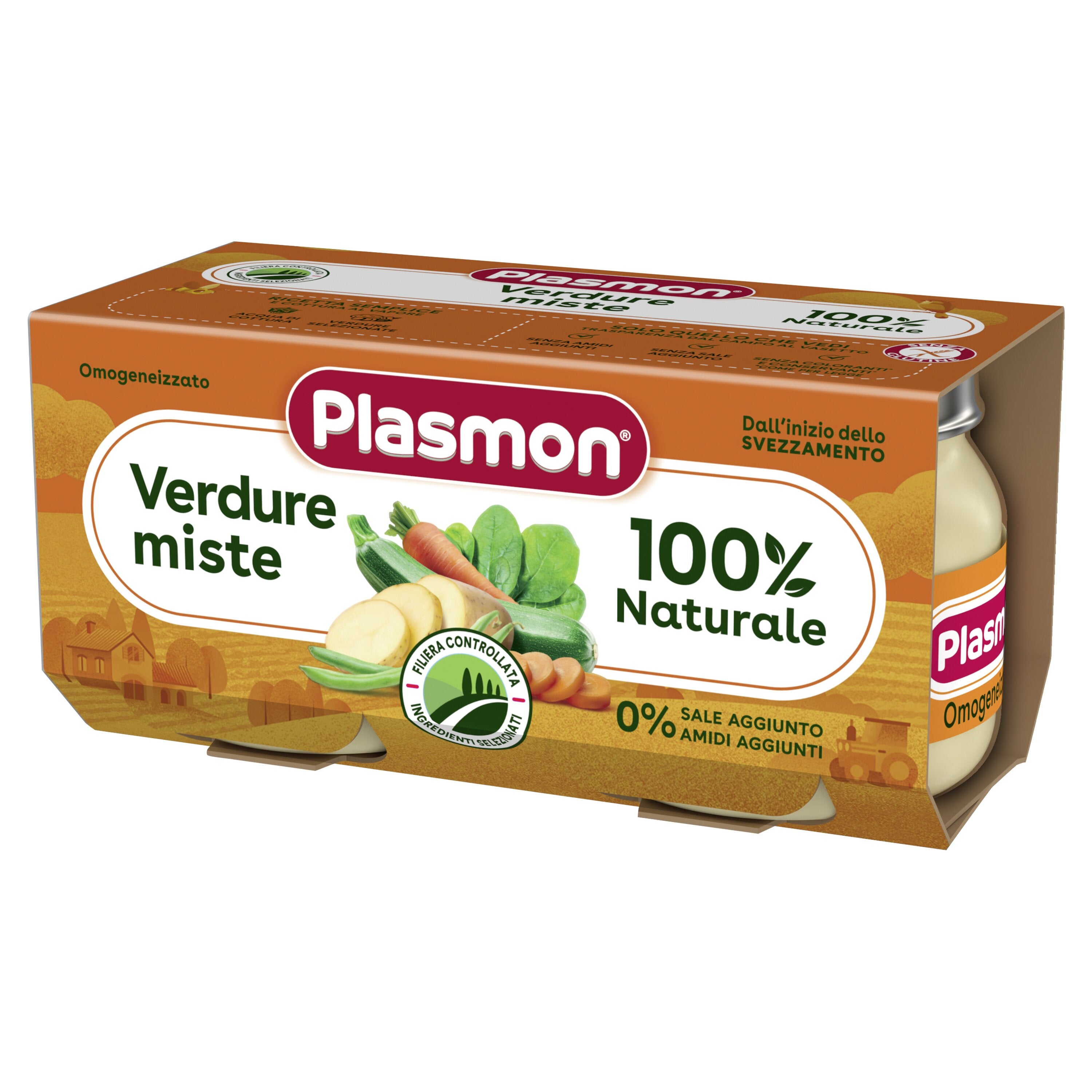 Plasmon omogeneizzato verdure miste 80 g x 2 pezzi