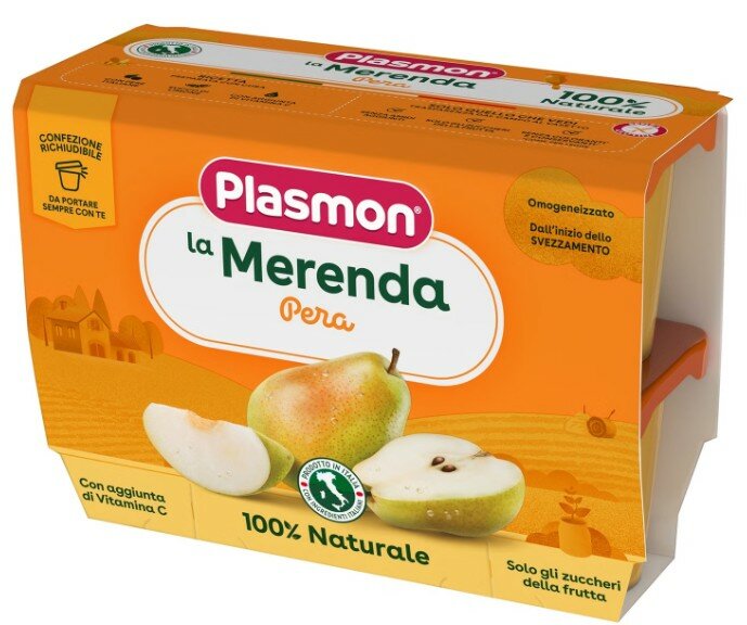 Plasmon sapori di natura omogeneizzato pera 100 g x 4 pezzi
