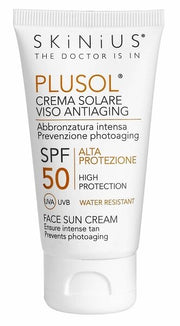 Plusol crema solare viso spf50 50 ml