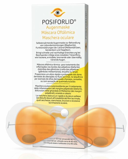 Posiforlid 1 maschera per occhi per trattamento termico perblefarite e disfunzione meibomdrusen