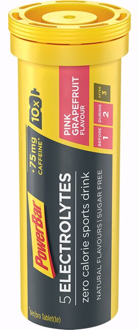 Powerbar 5electrolytes pink grapefruit 10 compresse