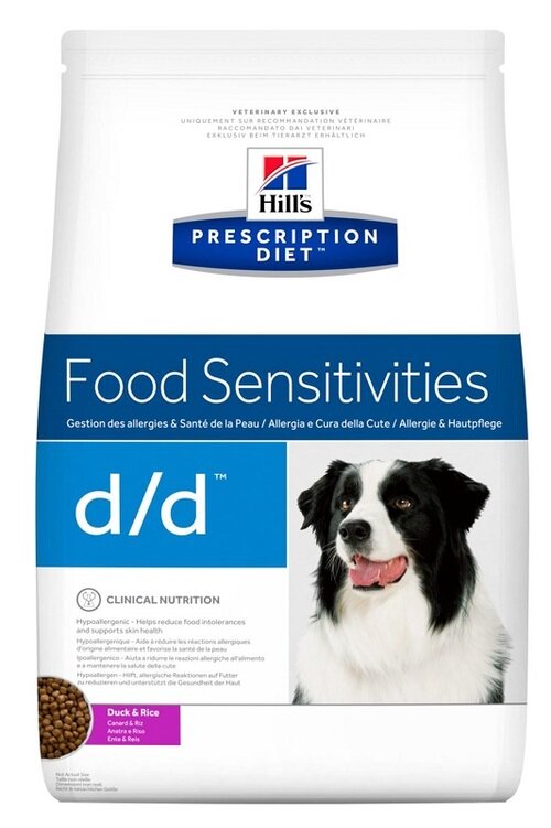 Prescription diet canine food sensitivities d/d duck&rice 12 kg