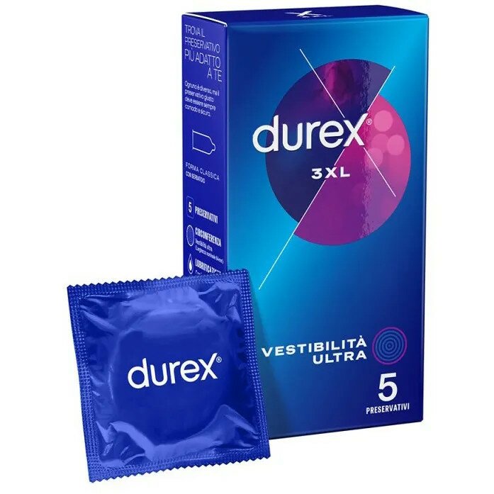 Preservativo durex 3xl vestibilita' ultra 5 pezzi