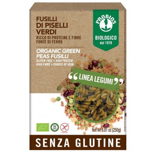 Probios specialita' di piselli verdi fusilli 250 g