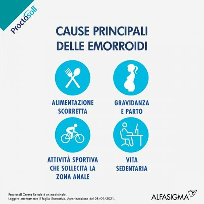 Proctosoll Crema Rettale Contro Emorroidi 30 g