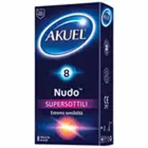 Profilattico akuel nudo supersottile 8 pezzi