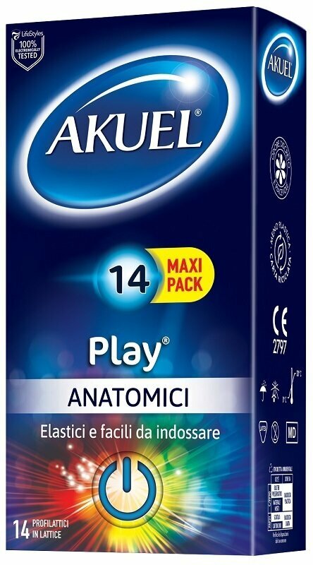 Profilattico akuel play anatomico 14 pezzi
