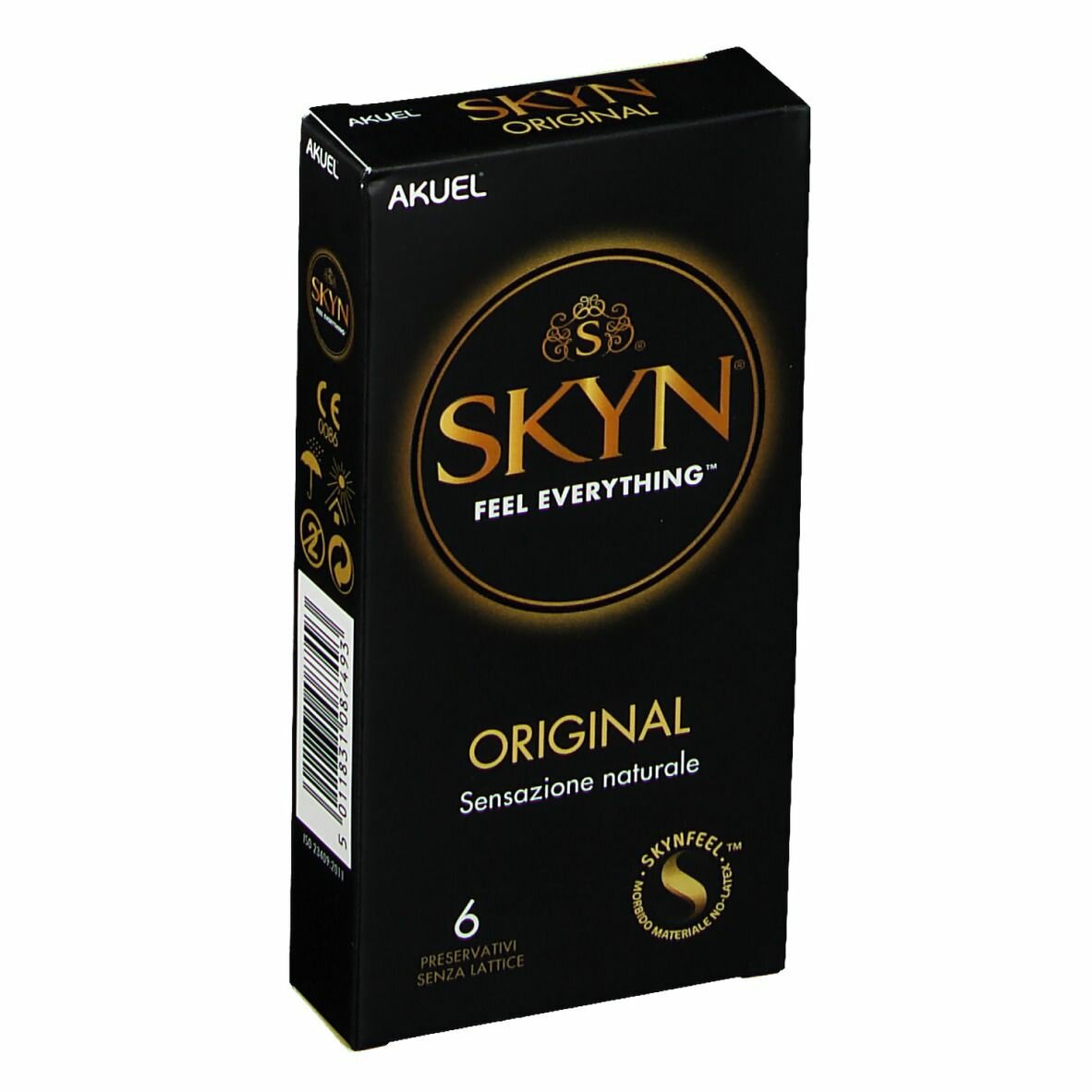 Akuel skin original b  preservativo 6 pezzi