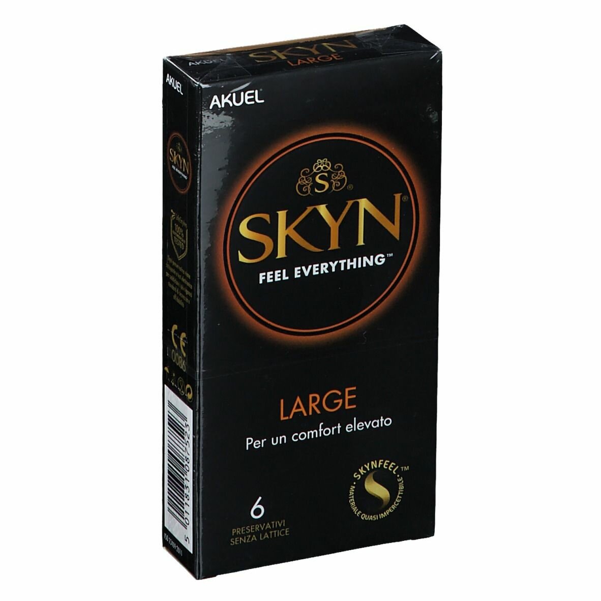 Profilattico ansell akuel skyn large b 6 pezzi