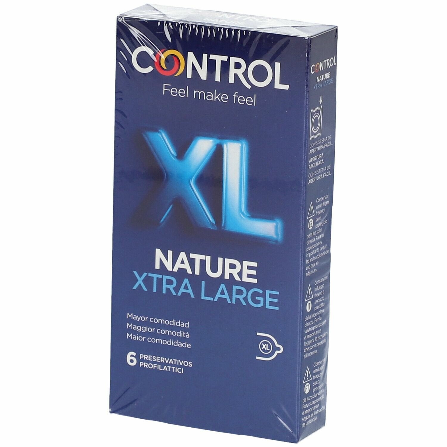 Profilattico control new nature 2,0 xl 6 pezzi