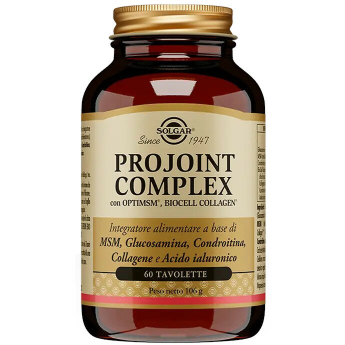 Projoint Complex Solgar Integratore Cartilagine 60 Tavolette