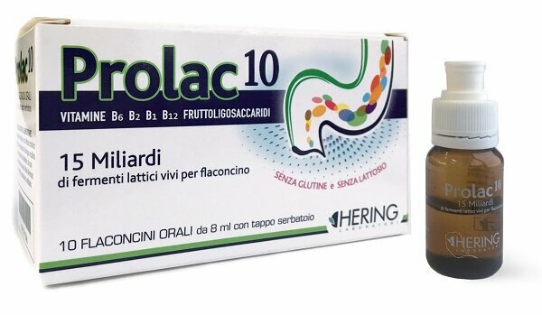 Prolac10, Integratore di Fermenti Lattici 10 flaconcini 8 ml