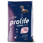 Prolife dog sterilised sensitive maiale e riso cibo secco per cani taglia piccola sacco 2kg